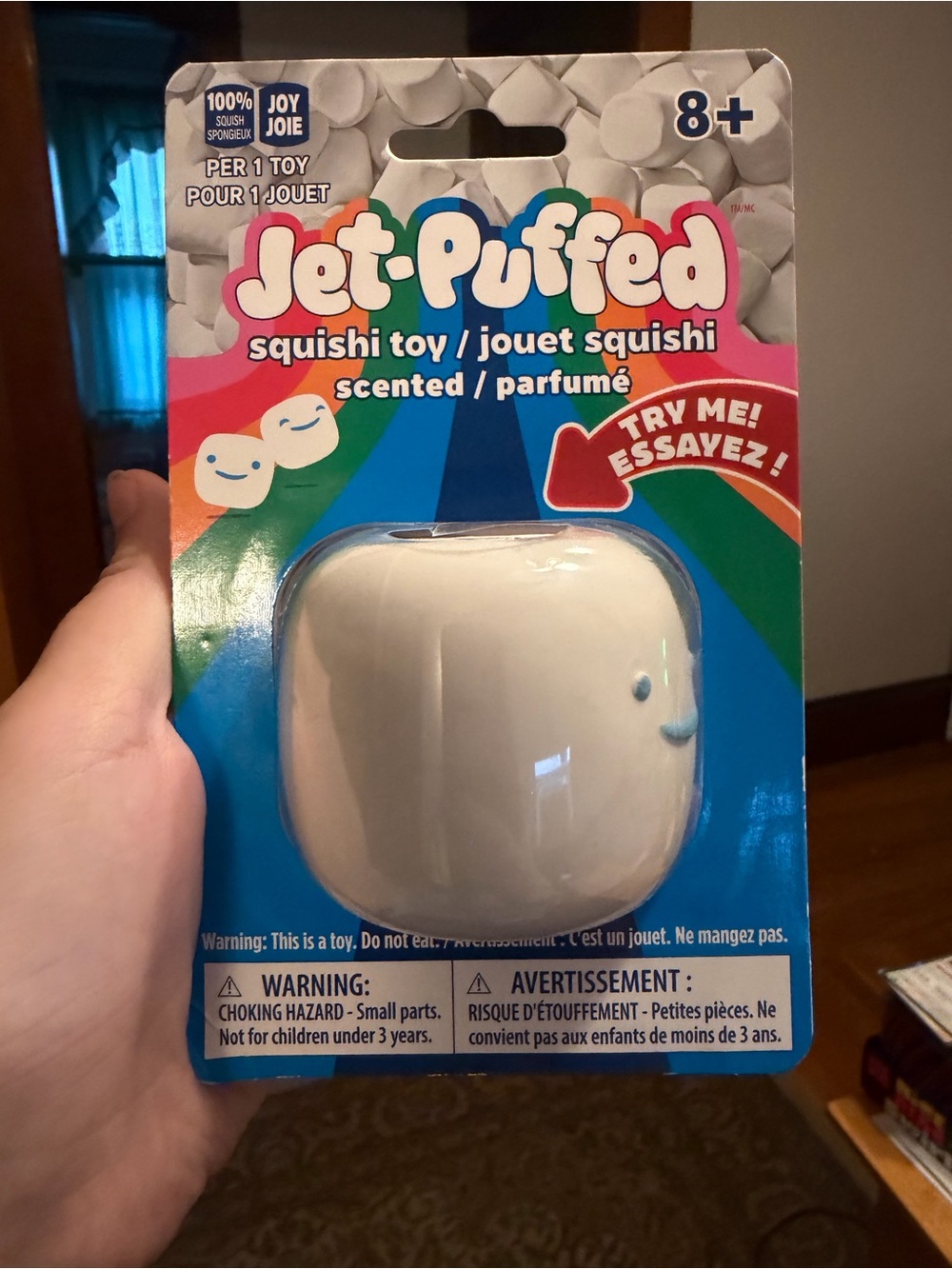 NEW Jet-Puffed Marshmallow Scented Squishy Toy Kraft Food Novelty Fidget HTF